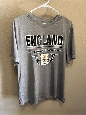 England FIFA World Cup Grey Kids Short Sleeve Tee